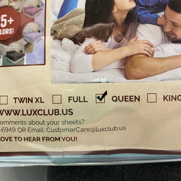 Queen Sheet Set (6 pieces) - Microfiber & Bamboo - Picture 7 of 10